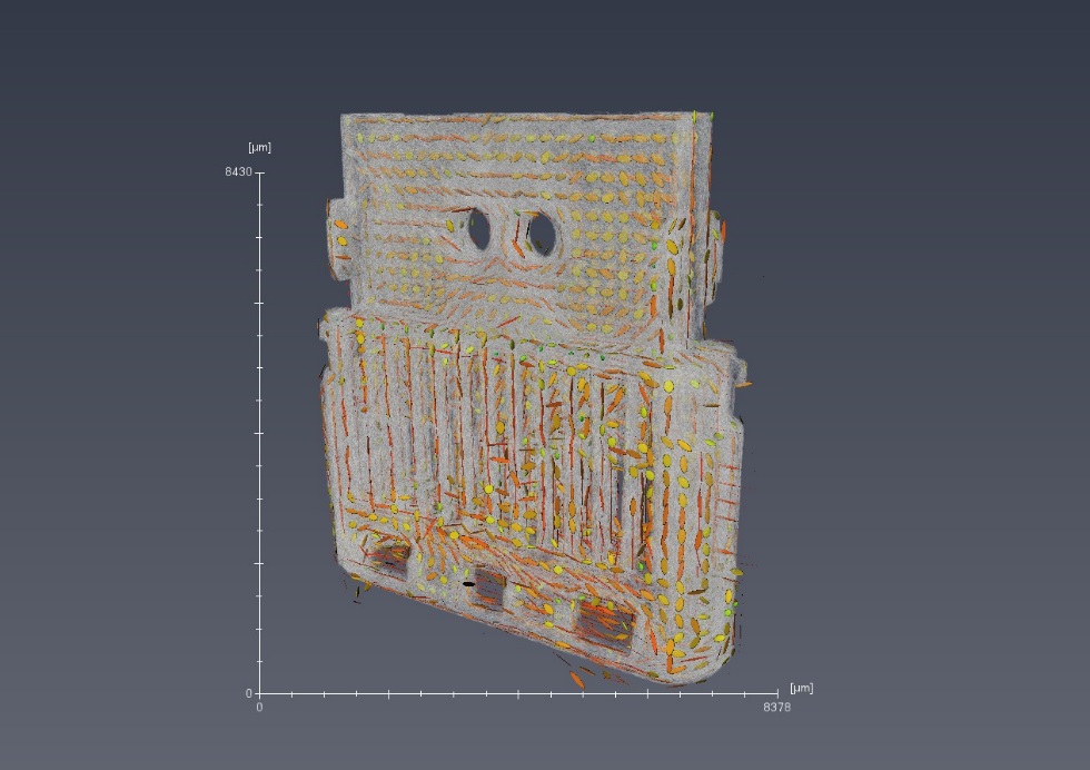Royal DSM uses Avizo Software for glass fiber length and orientation analysis of reinforced polymers (GFRP)